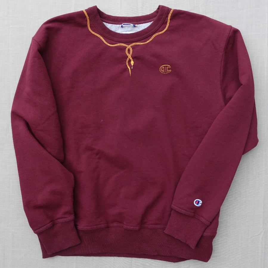 Burgundy Snake Crewneck