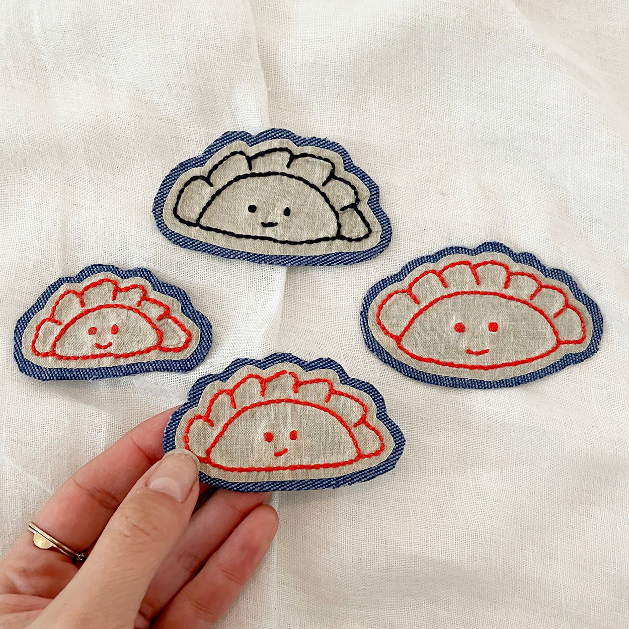 Dumpling Iron-On Patches