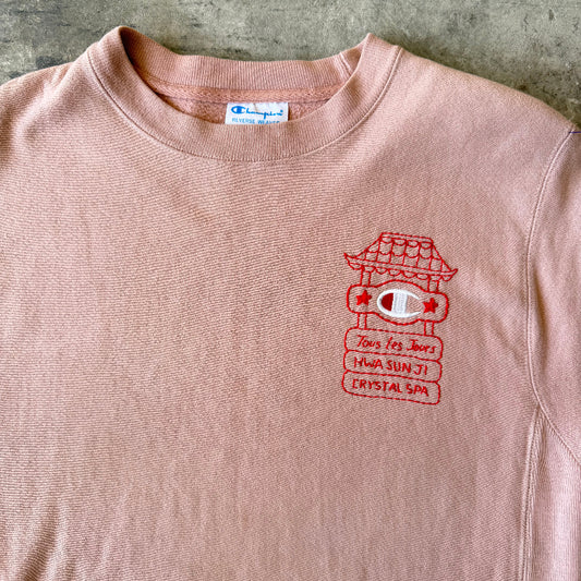 Strip Mall Crewneck Pink
